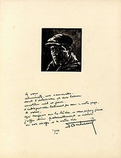 Dédicace. F. Dubreuil, Les Hommes du rail, Arrault, 1946 © CCGPF Fonds cheminot